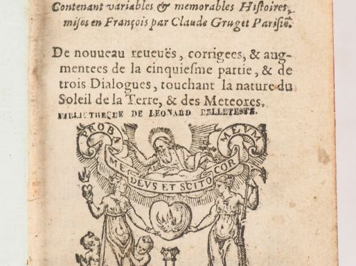 MESSIE (P.). LES DIVERSES LEÇONS DE PIERRE MESSIE Gentilhomme de Sevil