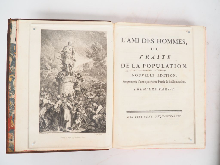 MIRABEAU (Victor Riqueti, Marquis de). L’AMI DES HOMMES ou Traité de l