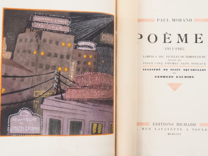 MORAND (P.). POÈMES (1914-1924). Lampes à arc, Feuilles de température