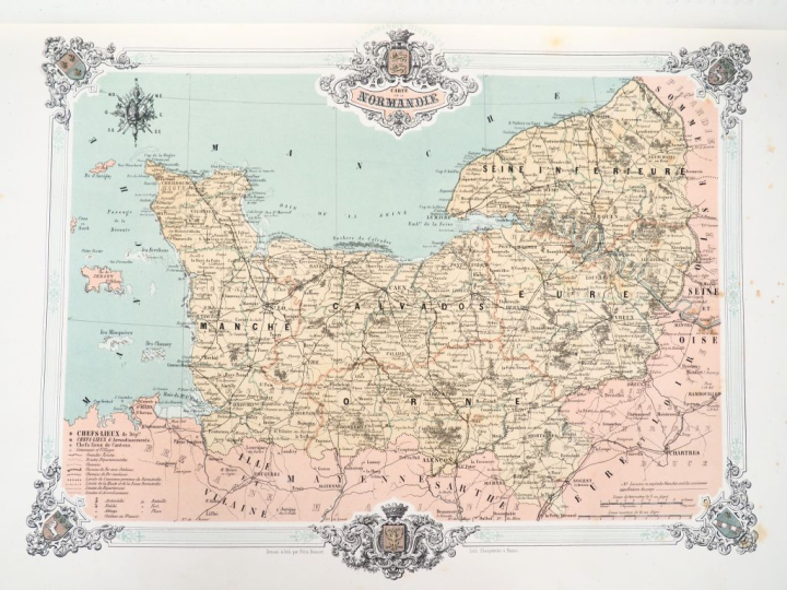 [NORMANDIE]. BENOIST (F.) – LALAISSE (H.). LA NORMANDIE ILLUSTRÉE. Mon