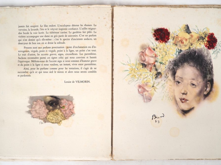 PARFUMS RAUCOUR. Imprimerie Kapp, 1945. Grand in-4 broché. Rousseurs é