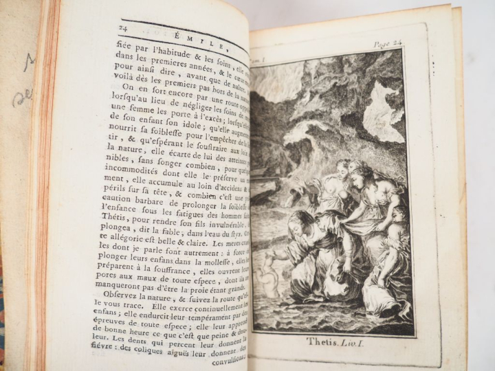 ROUSSEAU (J. J.). ÉMILE, ou DE L’ÉDUCATION. Amsterdam, Neaulme, 1762. 