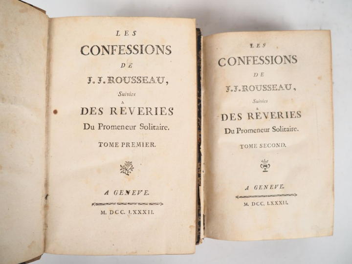 ROUSSEAU (J. J.). LES CONFESSIONS suivies des Rêveries du Promeneur So