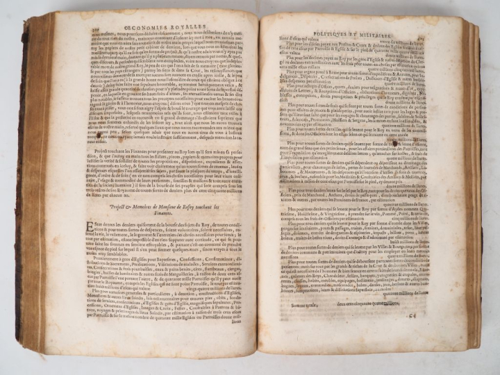 SULLY. MÉMOIRES DES SAGES ET ROYALLES OECONOMIES D’ESTAT, domestiques,