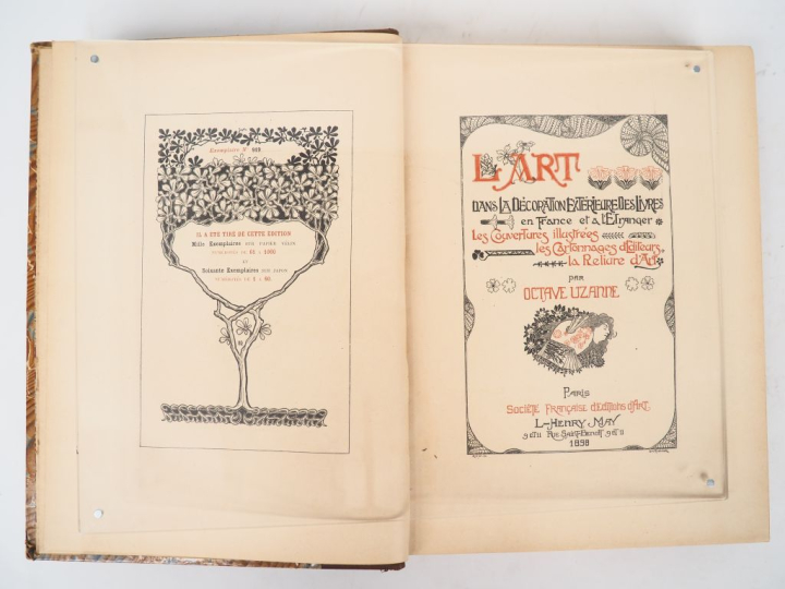 UZANNE (O.). L’ART DANS LA DÉCORATION EXTÉRIEURE DES LIVRES en France 