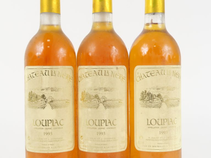3 BOUTEILLES CHÂTEAU LA NERE LOUPIAC - 1993