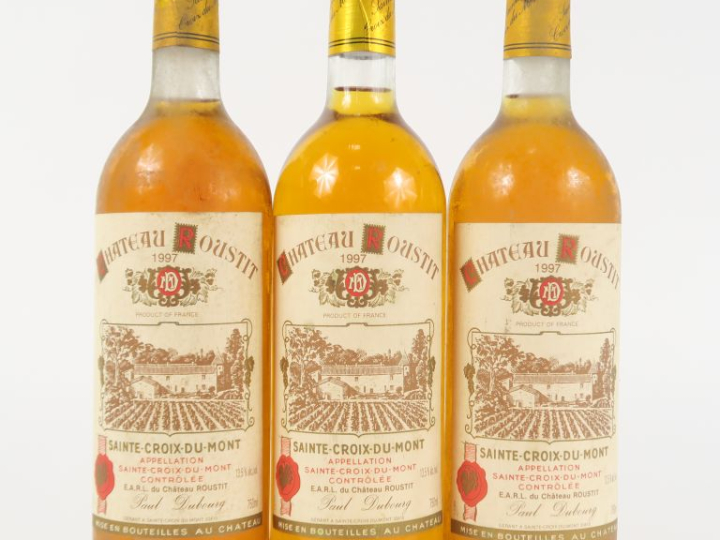 3 BOUTEILLES CHÂTEAU ROUSTIT STE CROIX DU MONT - 1997