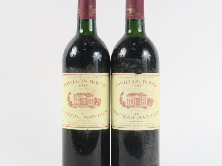 2 BOUTEILLES PAVILLON ROUGE DU CHÂTEAU MARGAUX - 1987 - LB