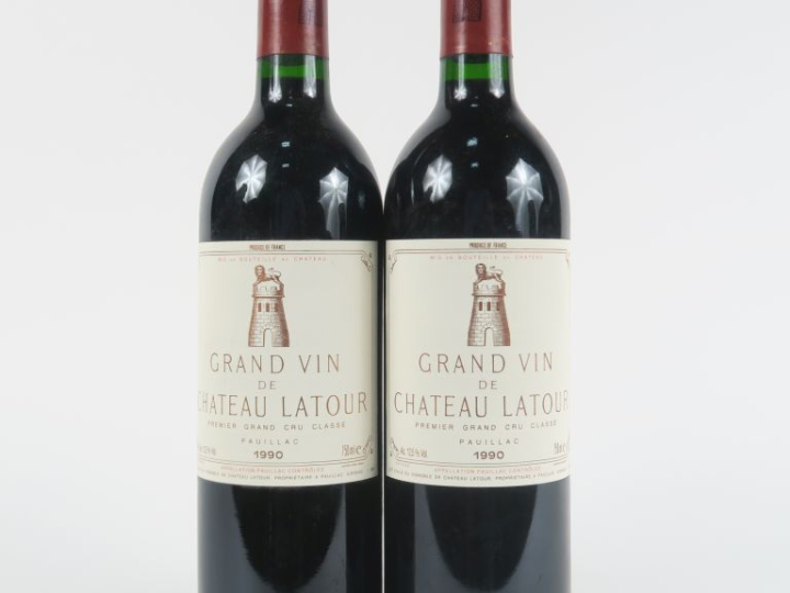 2 BOUTEILLES CHÂTEAU LATOUR 1er GCC PAUILLAC - 1990