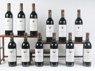Vente aux enchères 12 BOUTEILLES CHÂTEAU DE FIEUZAL GCC GRAVES - 1990 - CBO - 3 BG
