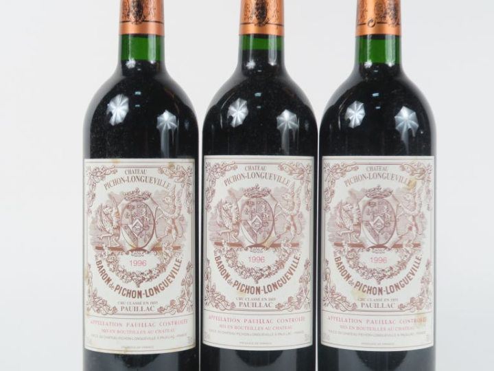 3 BOUTEILLES CHÂTEAU PICHON LONGUEVILLE BARON DE PICHON LONGUEVILLE GC