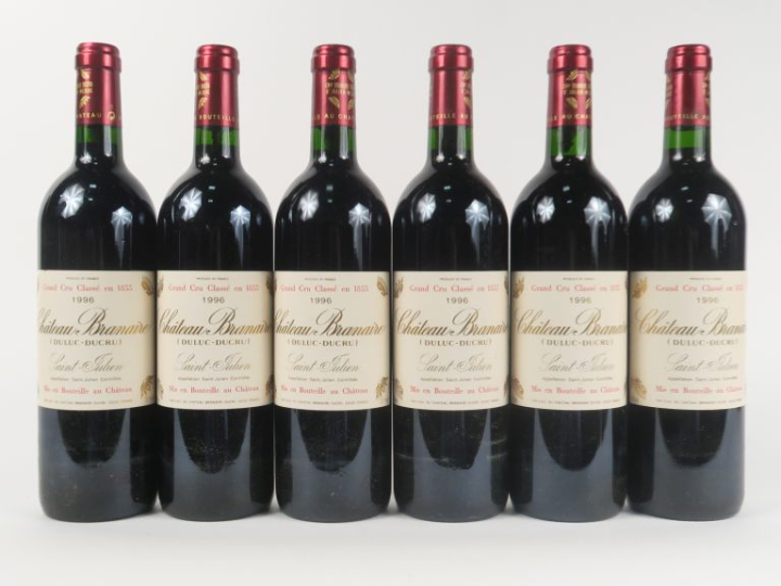 6 BOUTEILLES CHÂTEAU BRANAIRE DULUC DUCRU GCC ST JULIEN - 1996