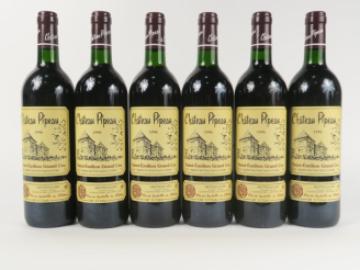 Vente aux enchères 6 BOUTEILLES CHÂTEAU PIPEAU GC ST EMILION - 1996