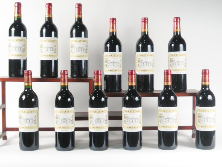 12 BOUTEILLES CHÂTEAU DAUZAC GCC MARGAUX - 1996 - CBO