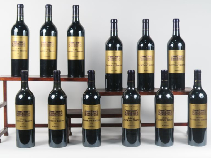 12 BOUTEILLES CHÂTEAU CANTENAC BROWN GCC MARGAUX - 2008 - CBO