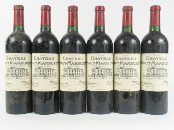 6 BOUTEILLES CHÂTEAU HAUT MARBUZET ST ESTEPHE - 2010