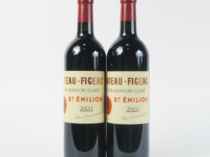 2 BOUTEILLES CHÂTEAU FIGEAC 1er GCC ST EMILION - 2013