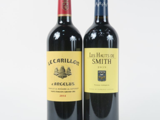 Vente aux enchères 2 BOUTEILLES : 1 LE CARILLON D'ANGELUS GC ST EMILION 2014 - LES HAUTS 
