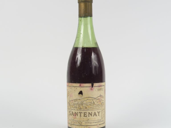 1 BOUTEILLE SANTENAY NICOLAS - 1962 - 6 CM/ELA/CAPS CORRODÉE