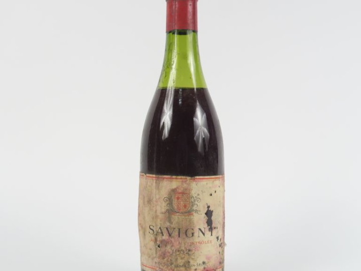 1 BOUTEILLE SAVIGNY NICOLAS - 1962 - 5,5 CM/EA/BS