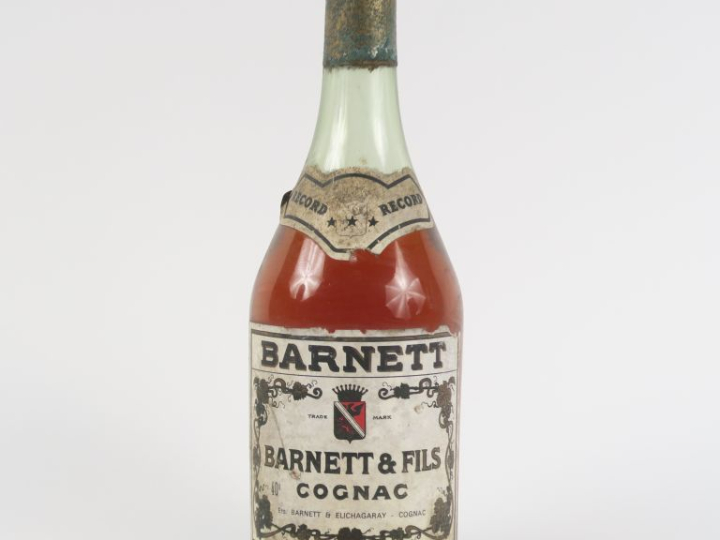 1 VIEILLE BOUTEILLE COGNAC BARNETT 'RECORD'