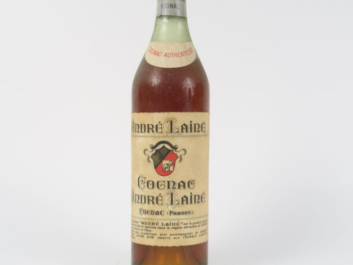 1 VIEILLE BOUTEILLE COGNAC ANDRÉ LAINÉ