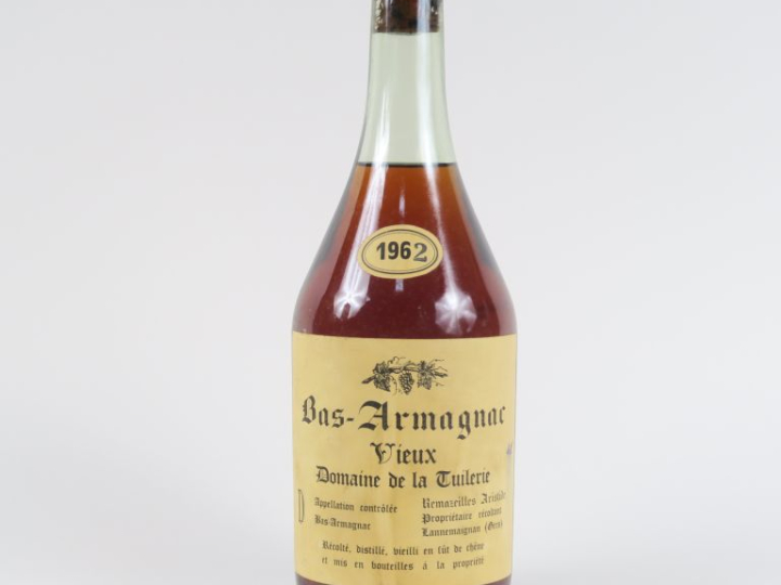1 BOUTEILLE BAS ARMAGNAC VIEUX DOMAINE DE LA TUILERIE 42° - 1962