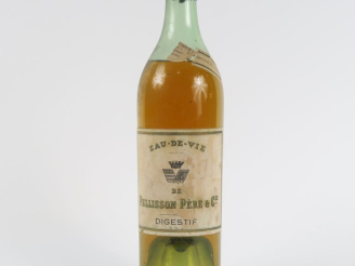 Vente aux enchères 1 VIEILLE BOUTEILLE EAU DE VIE DE PELISSON PÈRE   CIE