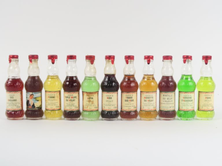 1 LOT DE 11 MIGNONETTES DE LIQUEURS