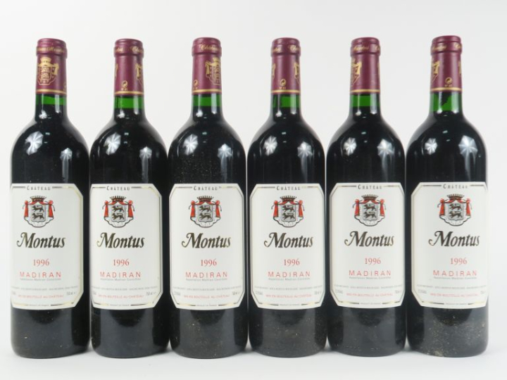 6 BOUTEILLES CHÂTEAU MONTUS MADIRAN - 1996 - CBO