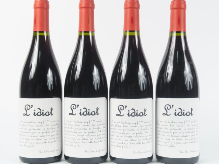 4 BOUTEILLES L'IDIOT MAISON VENTENAC VIN DE France