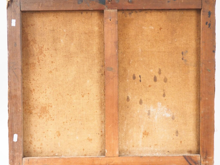 Louis D'AUSSY PINTAUD (Attribué à). "Hortensia dans un jardin à Socoa"