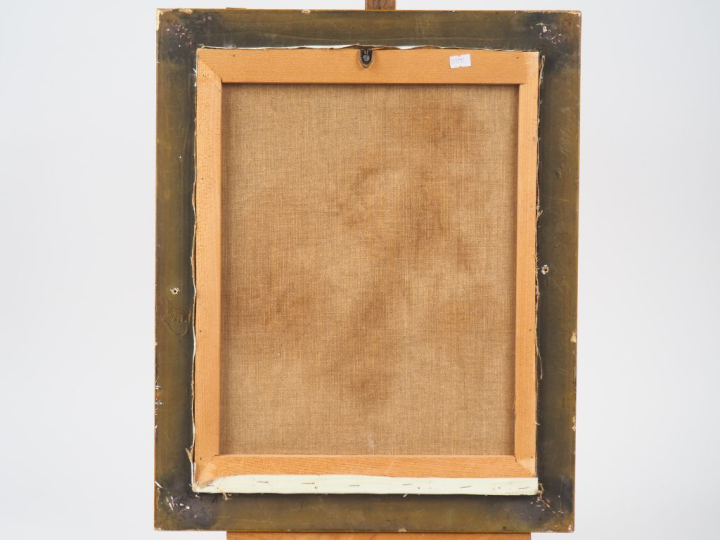 BOSCO. "Le coq". Huile sur toile, signée en bas à droite. Dim. 46 x 35