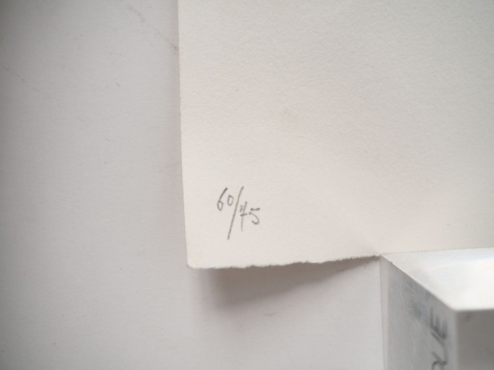 CESAR. "Compression". Lithographie en couleur contresignée en bas à dr