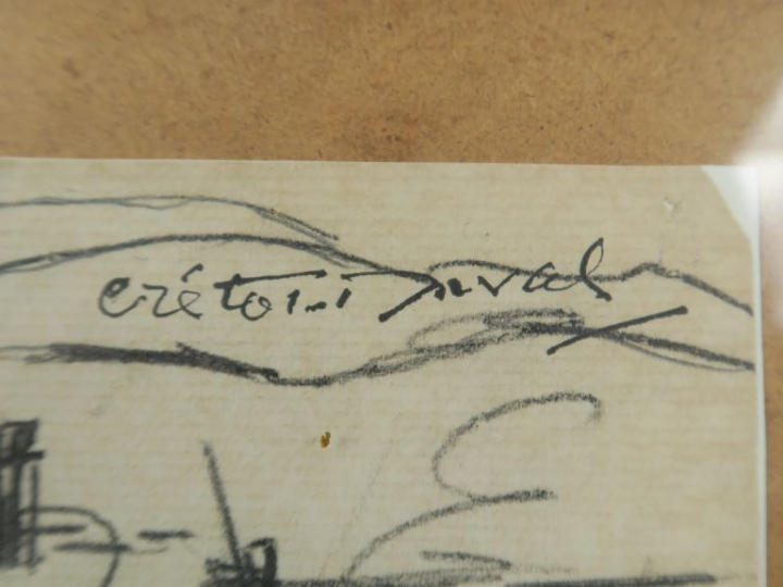 Raymond CRETOT-DUVAL. "Ville d'Afrique du Nord depuis la campagne". De