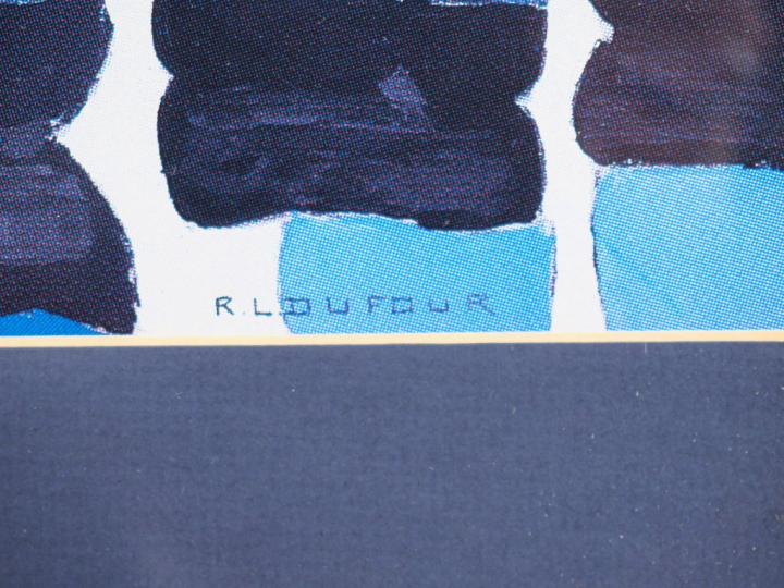 R. L. DUFOUR. "Les marins pêcheurs". Impression. Dim. 35 x 42 cm.