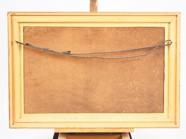 FANCINI. "Bord de mer à Positano". Aquarelle, signée et titrée en bas 