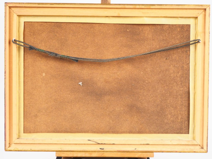 FANCINI. "Convoi de calèches en Italie". Aquarelle, signée en bas à dr