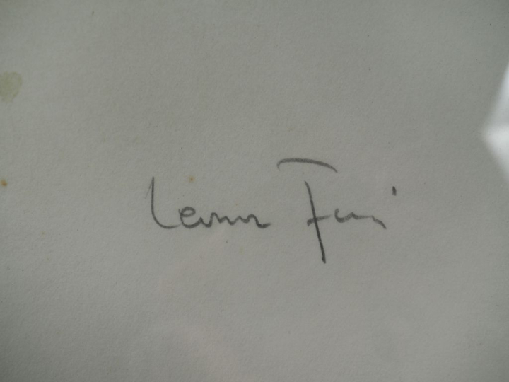 Léonor FINI. "Portrait". Epreuve d'artiste, contresignée en bas à droi
