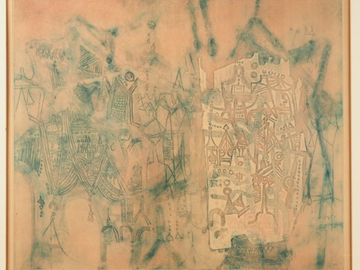 SHOICHI HASEGAWA. "Ombres et lumières". Lithographie, contresignée en 