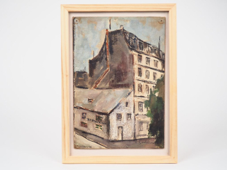 Vente aux enchères Vahan HOUVIVIAN. "Quai de la tournelle à Paris". Aquarelle, signée en 