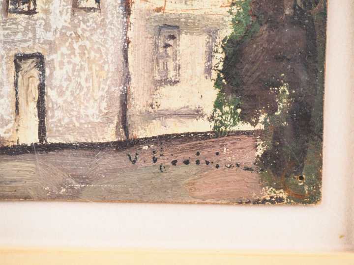 Vahan HOUVIVIAN. "Quai de la tournelle à Paris". Aquarelle, signée en 
