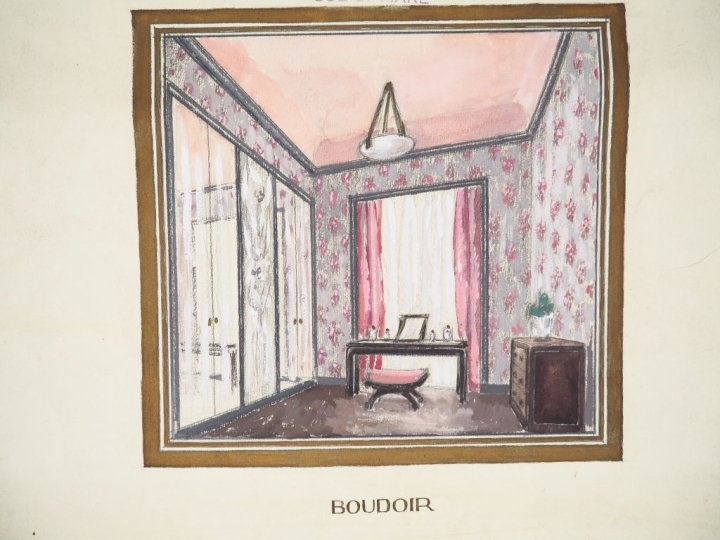 Maurice LE POITEVIN pour SUE et MARE. Projets pour un salon et un boud