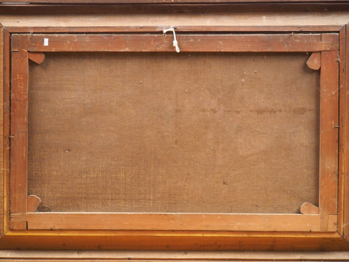 MARISTANY. "Parterre de fleurs". Huile sur toile, signée en bas à droi