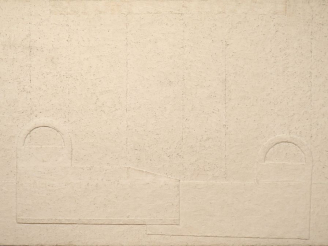 Vente aux enchères Anna MARK. "Architecture". Technique mixte, monogramée en bas à gauche