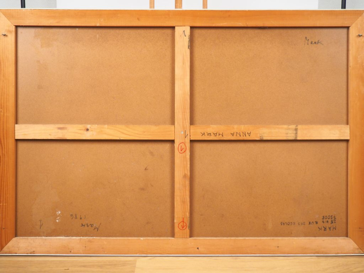 Anna MARK. "Architecture". Technique mixte, monogramée en bas à gauche