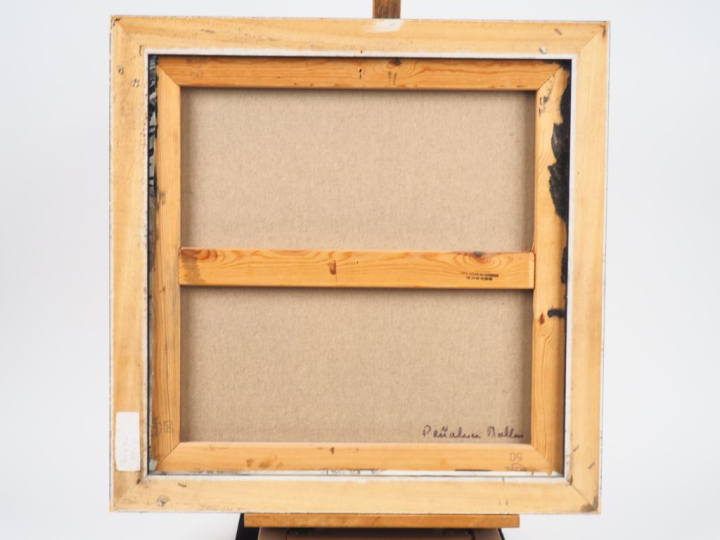 PEÑALVER MALLON. "Composition abstraite". Huile sur toile, signée en b