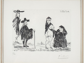 Vente aux enchères Pablo PICASSO.  "La Célestine en action". (Suite Les 347, pl 83). 14 m