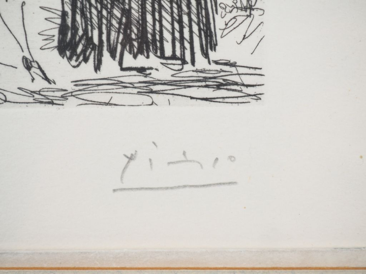 Pablo PICASSO.  "La Célestine en action". (Suite Les 347, pl 83). 14 m