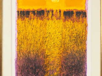 Vente aux enchères Maurice Elie SARTHOU. "Herbier". Lithographie en couleur, contresignée